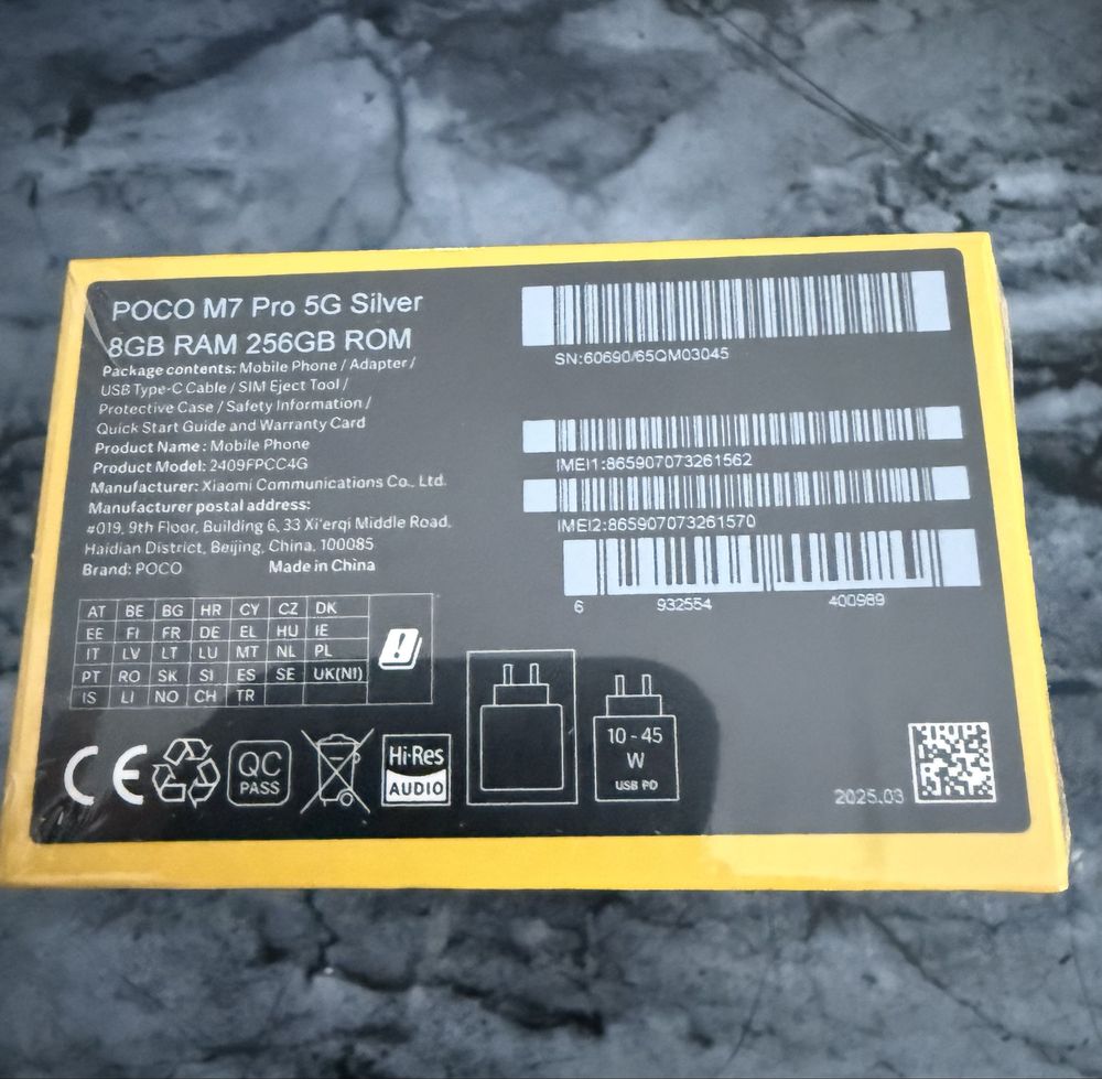 Poco M 7 Pro 5 G srebrny