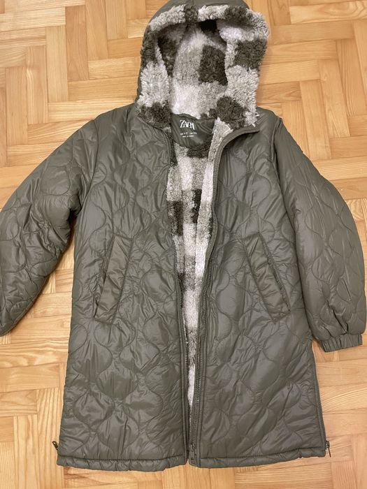 Zimowa kurtka dziewczęca Zara roz.152