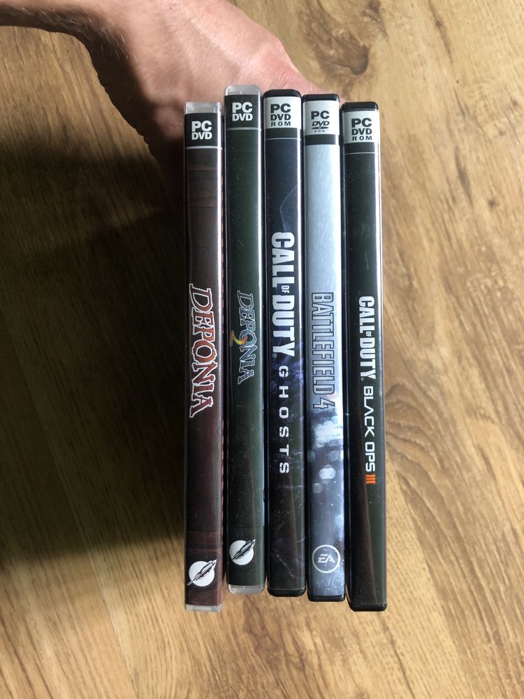 Call of Duty Ghost, black ops III, Battlefield 4, Deponia 1,2