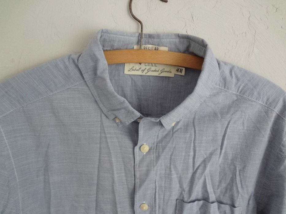 Блакитна сорочка H&M M