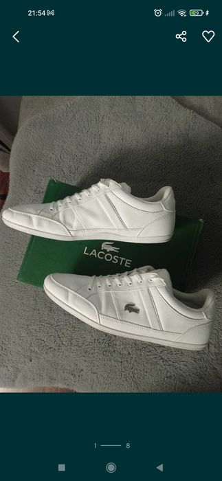 Buty Lacoste Chaymon rozmiar 43 białe skóra skórzane j. Nowe męskie
