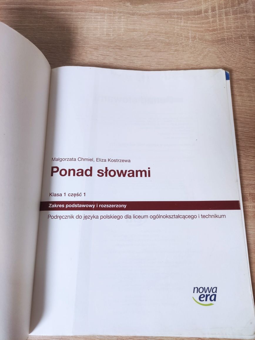 Ponad słowami -Klasa 1 część 1