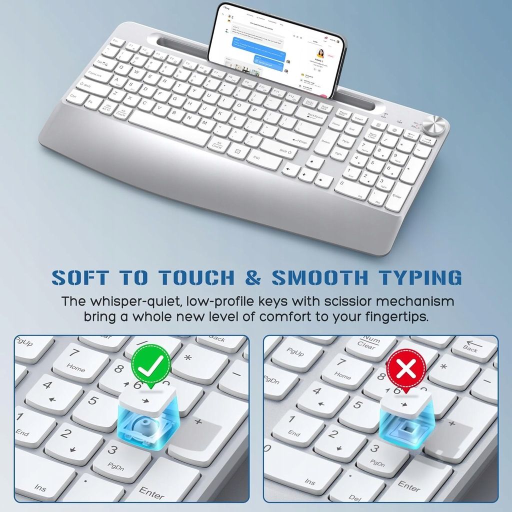 JOYACCESS klawiatura i mysz Bezprzewodowa 2,4GHz 2400 DPI AZERTY