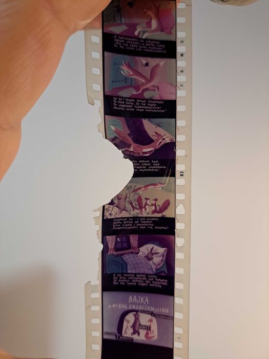 Zestaw (A) bajki na rzutnik projektor diaskop PRL