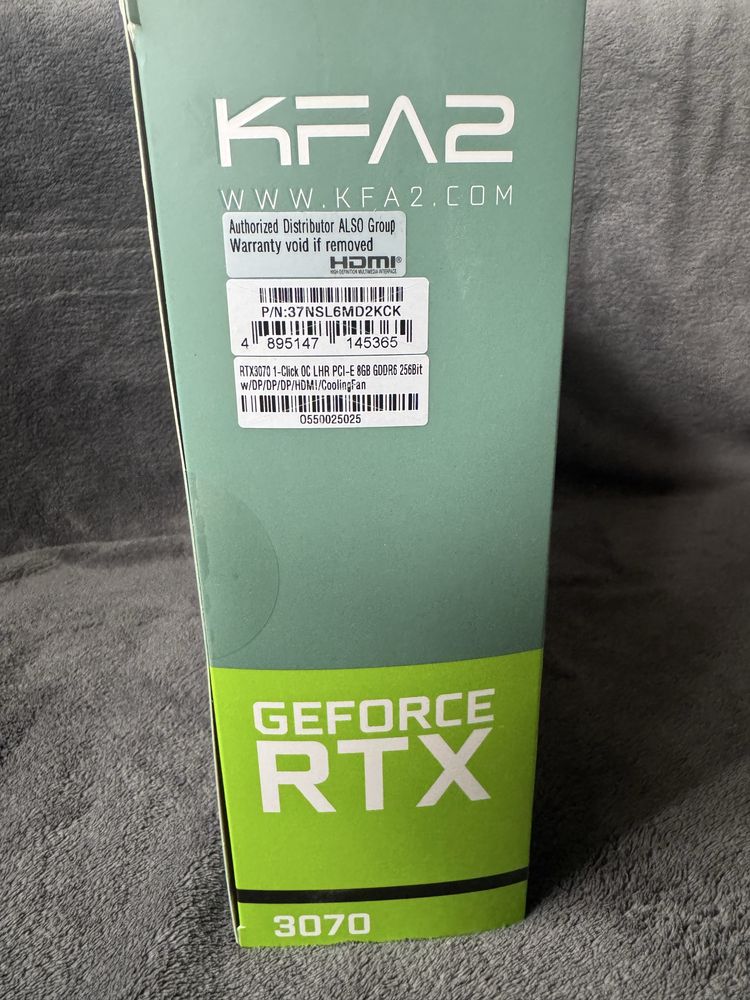 Karta Graficzna KFA2 RTX 3070 8GB GDDR6 - Stan idealny, 24m Gwarancji!