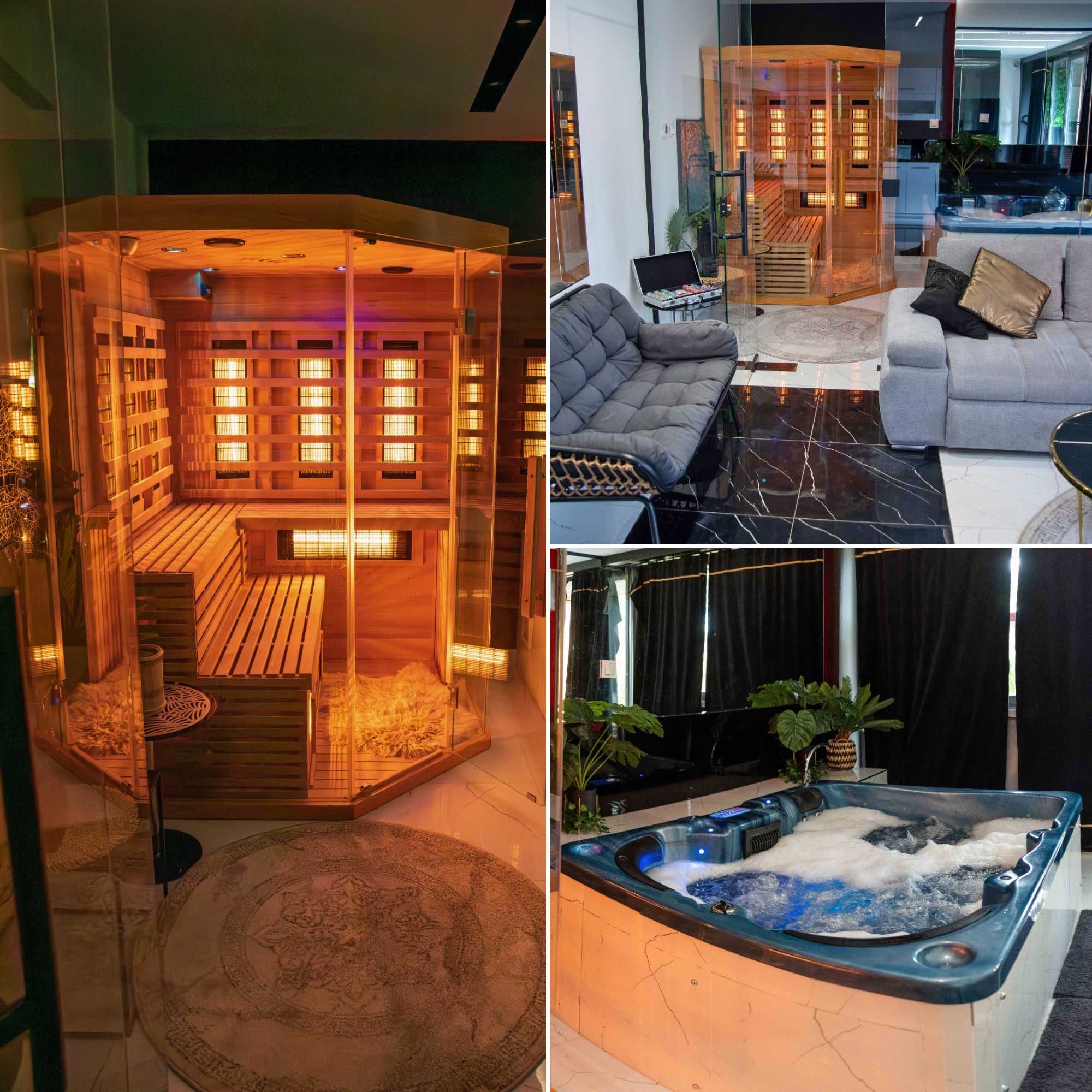 Luksusowy apartament VIP na doby dla Dwojga - prywatne Jacuzzi i Sauna