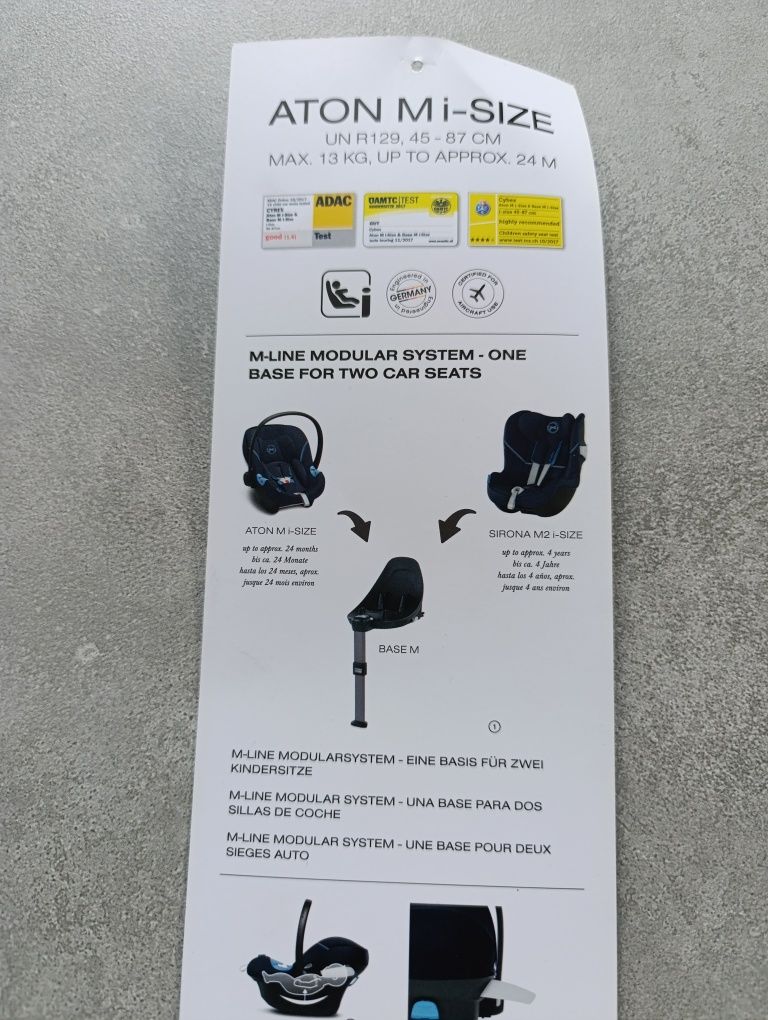 Cybex Aton M I-Size Fotelik Samochodowy