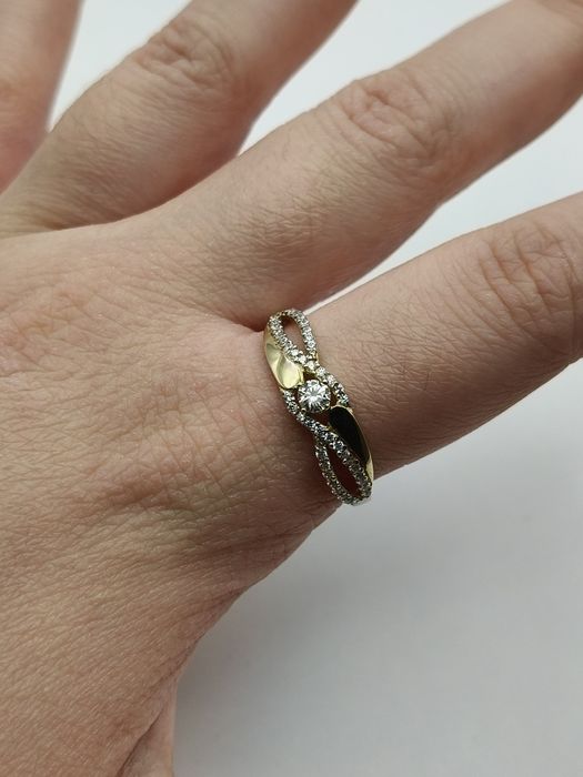 Złoty Pierścionek R.21 Pr.585 Nowy Zapraszamy