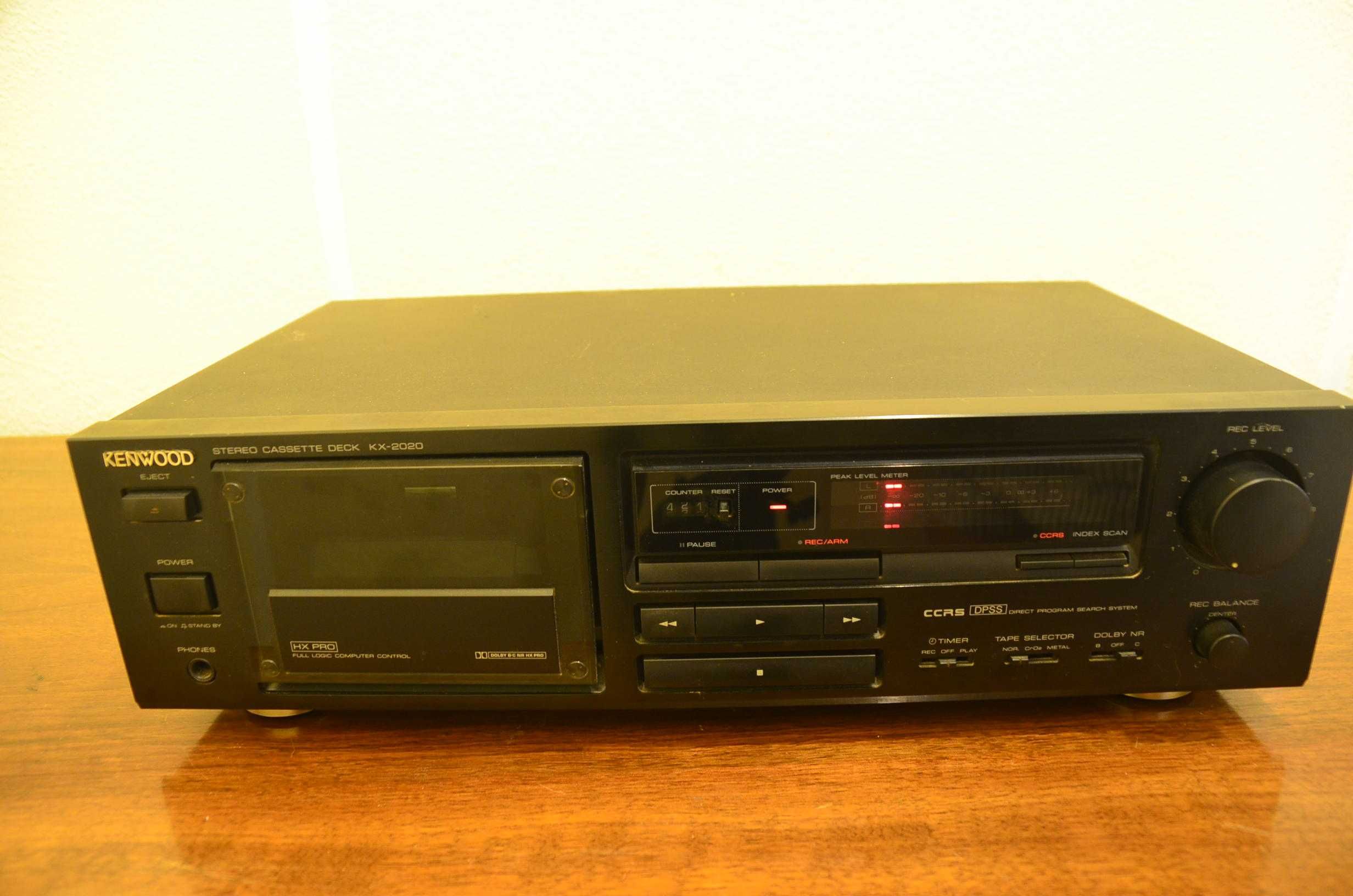 Leitor/ gravador de cassetes Kenwood KX 2020