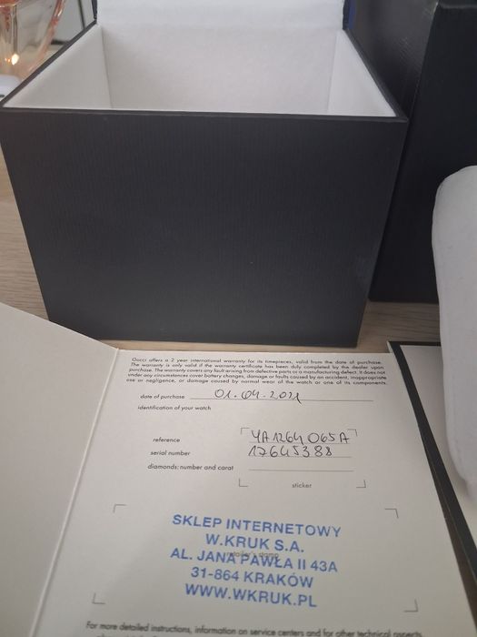 Oryginalny zegarek Gucci