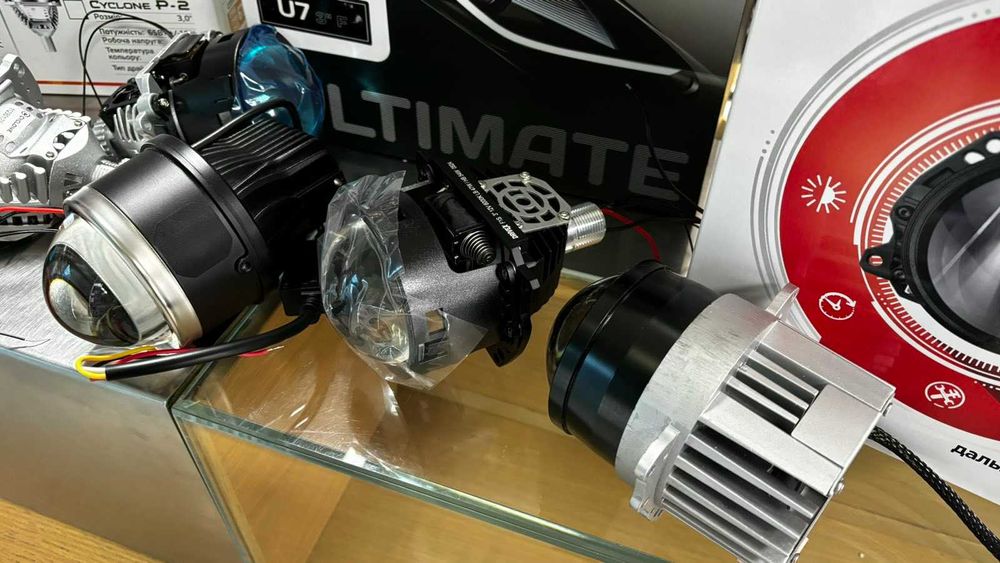 Лінзи BI LED лінзи в фару Decker AMS Drivex Sigma Cyclone Линзы в фару