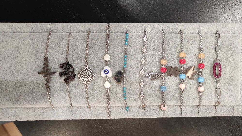 Pulseiras aço inoxidável - bijuteria