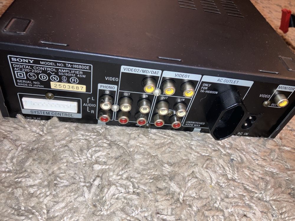 Pre amplificador/equalizador Sony TA-H6800E