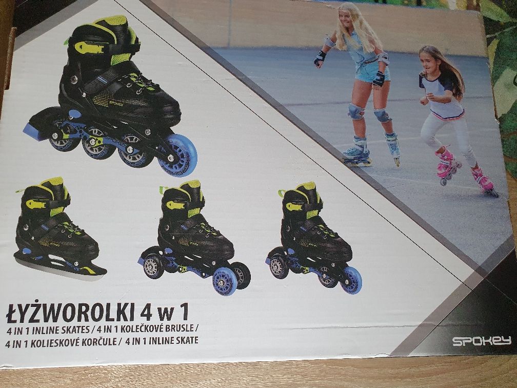 Rolki Spokey dla dzieci dziecka 4w1 rozmiar M 34-37
