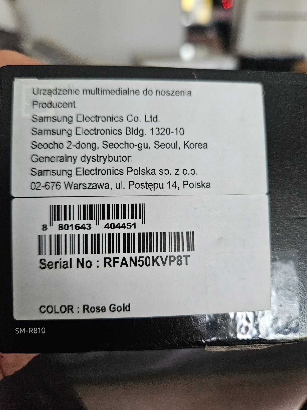 Galaxy Watch 42mm SM-R810 złoty piękny!