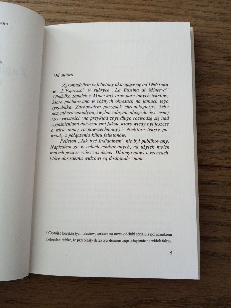 Umberto Eco - Zapiski na pudełku od zapałek