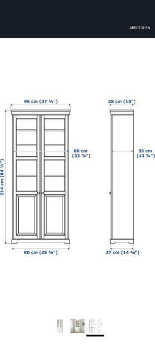 Ikea LIATORP Armario Louça / livros