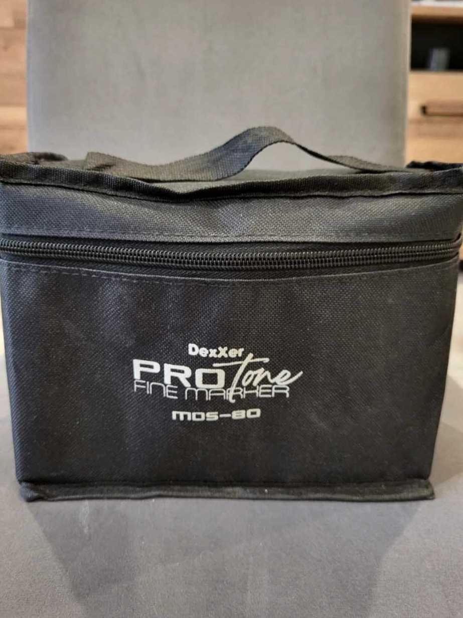 Markery alkoholowe Pro Tone - DexXer - zestaw 80 sztuk  + Torba