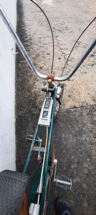 Bicicleta chopper oliva