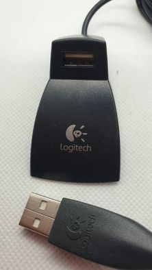 Hub USB 1 port , przedłużenie USB, Logitech (nowe)