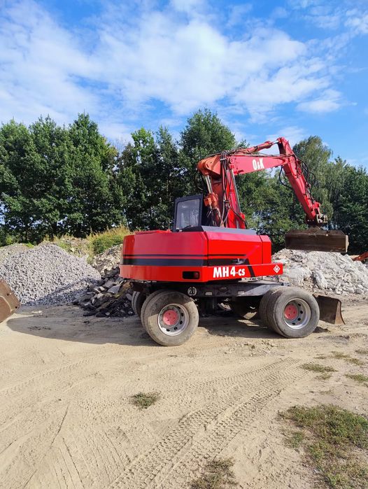 koparka  kołowa skarpowa hydrauliczna  zamiana ladowarka minikoparka