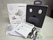 Бездротові вологостійкі навушники Audio-Technica (ATH-SPORT7TW) Gray
