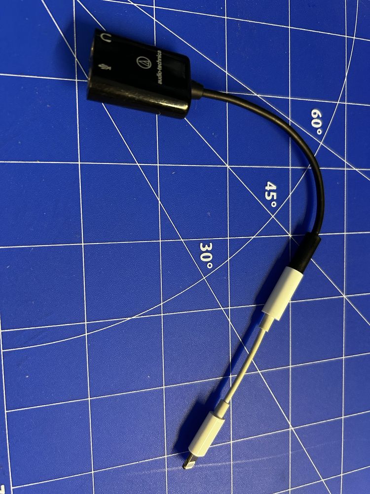 Adapter Audio-Technica do mikrofonu i słuchawek