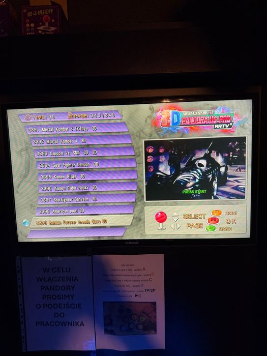 Automat do gier arcade Pandora Box