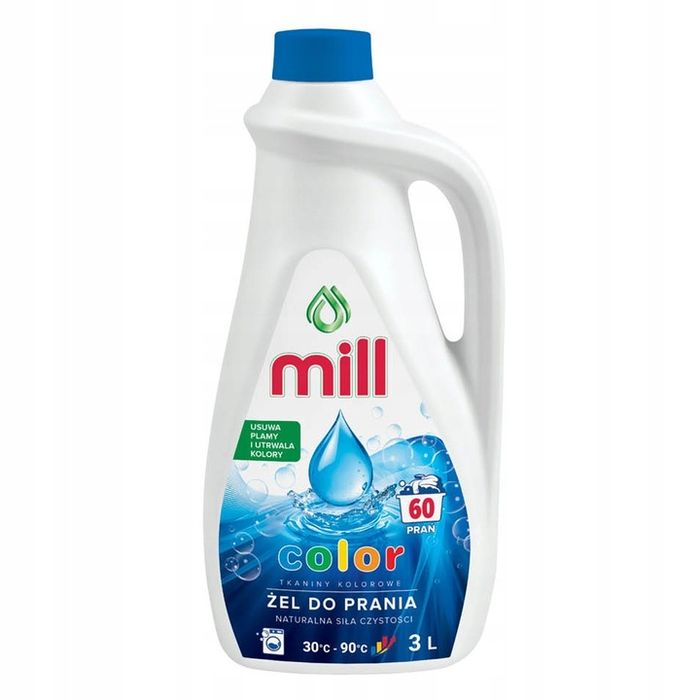 MILL 3l Kolor żel do prania kolorowych ubrań