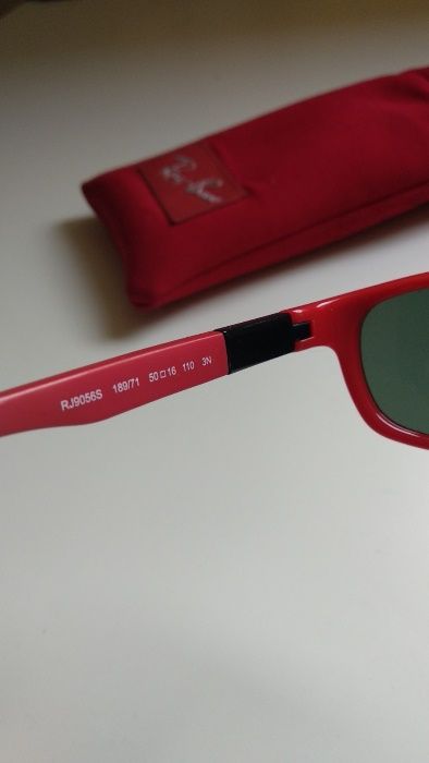 Óculos de Sol Ray Ban - Originais - Vermelhos - Criança