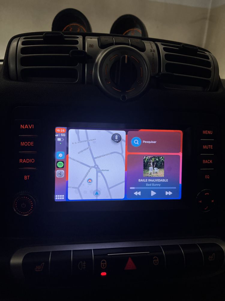Radio Android smart fortwo 451 Carplay Android Auto Canbus