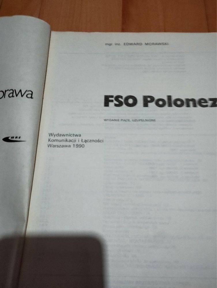 FSO polonez budowa eksploatacja naprawa Morawski mechanik samochody