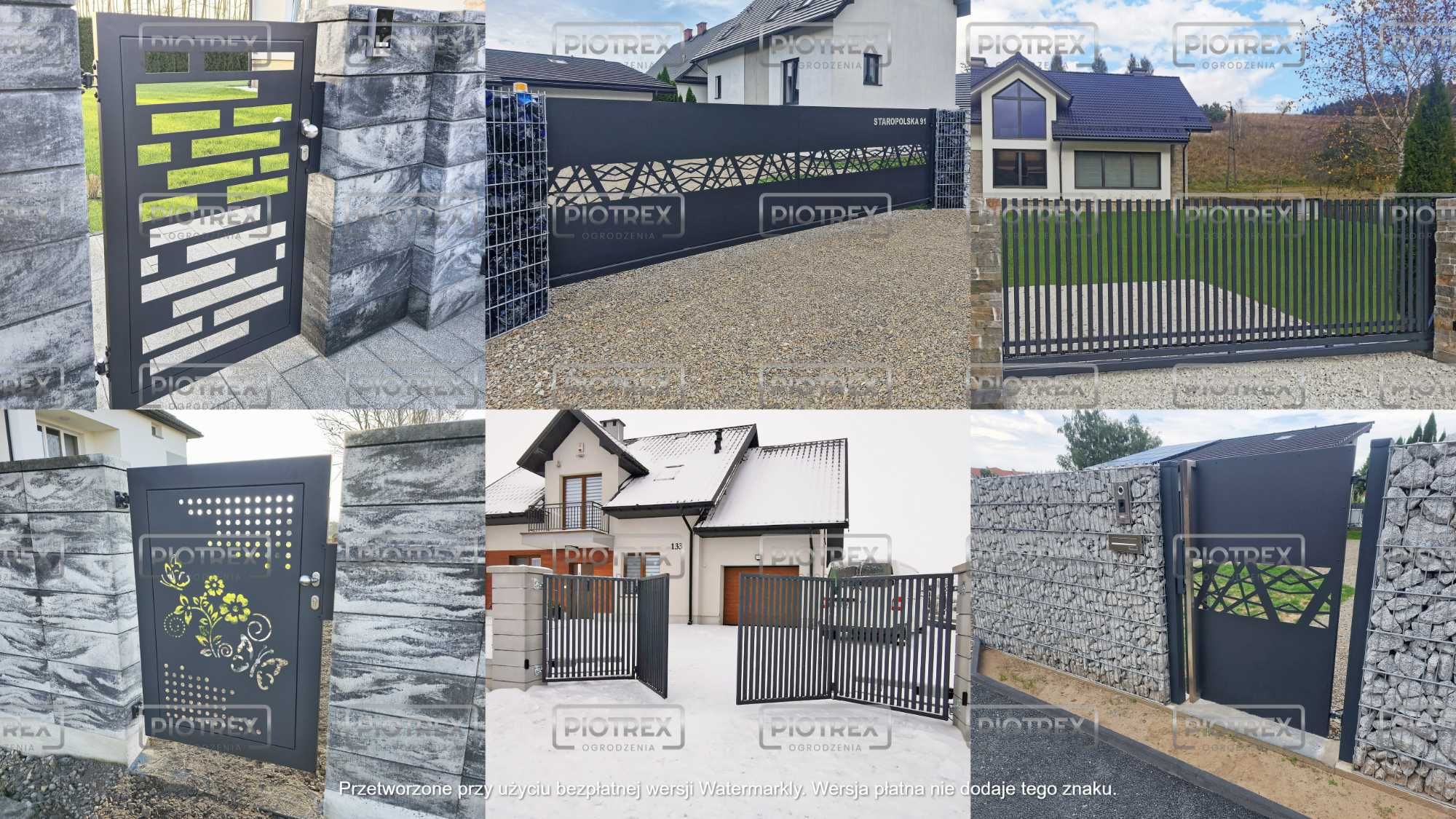 Unikalne ogrodzenia CNC bramy, furtki oraz przęsła z aluminium i stali