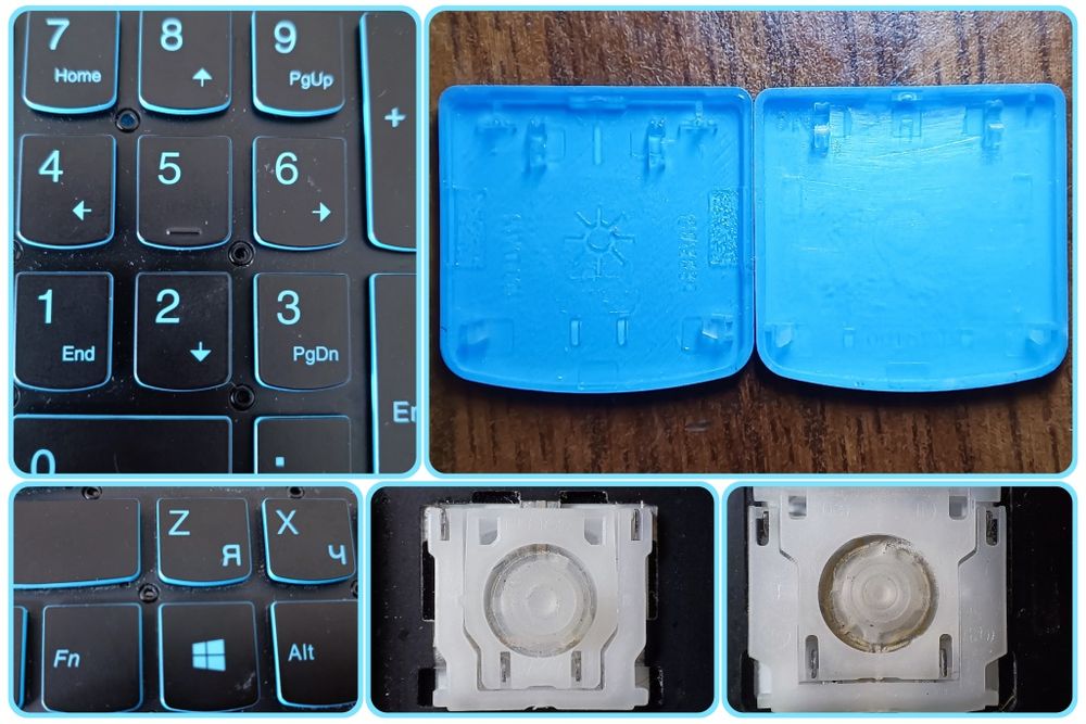 Кнопки, клавіші, механізми Lenovo для клавіатури ноутбука поштучно