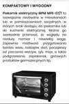 Piekarnik elektryczny MPM MPE-07/T z termoobiegoem, przenośny