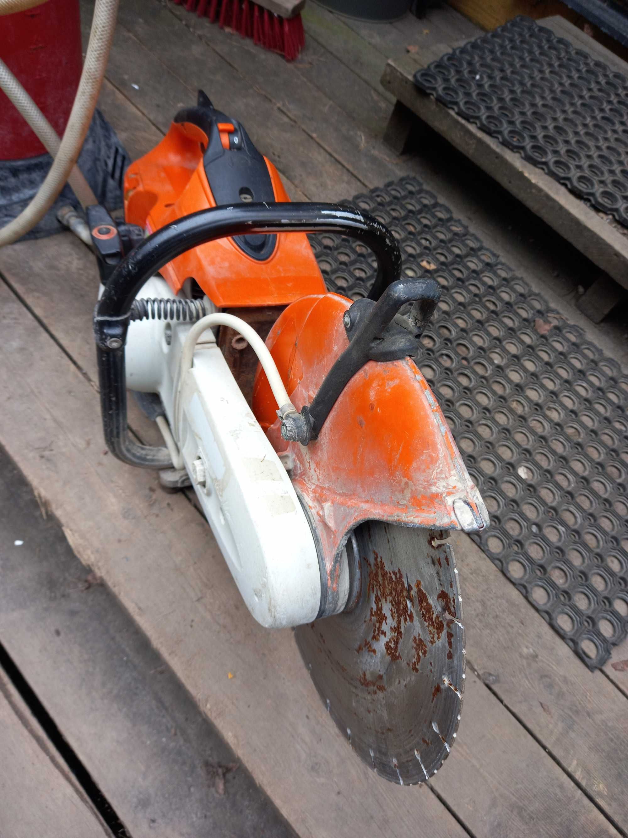 Przecinarka spalinowa do betona STIHL TS 500i Hydronetka Hilti DWP10