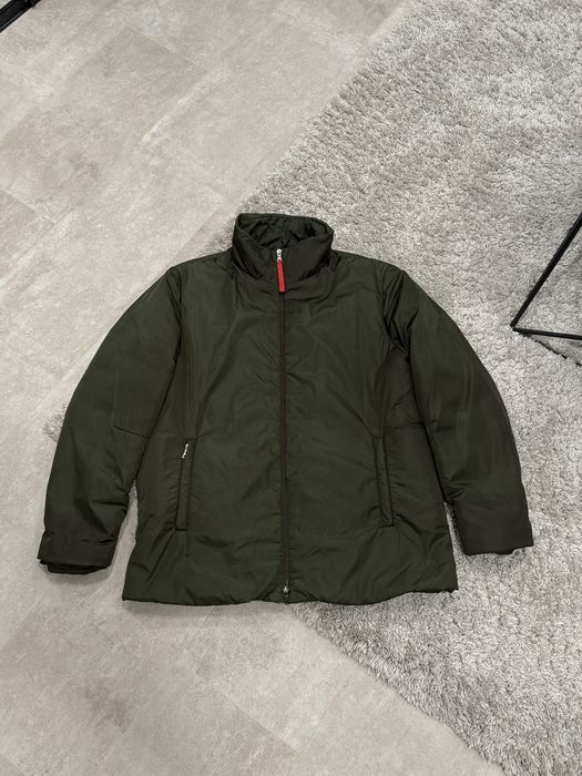 Куртка Prada Sport green nylon padding jacket