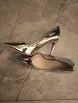 Srebrne, lustrzane szpilki. Rozmiar 40-41. IdealShoes.