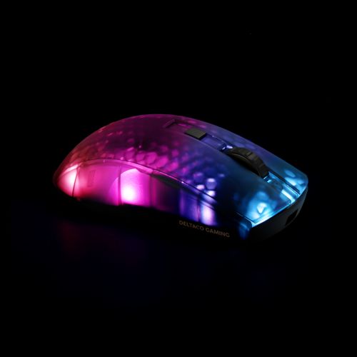 Myszka Bezprzewodowa Półprzeźroczysta Rgb Komputerowa Dla Graczy -Out