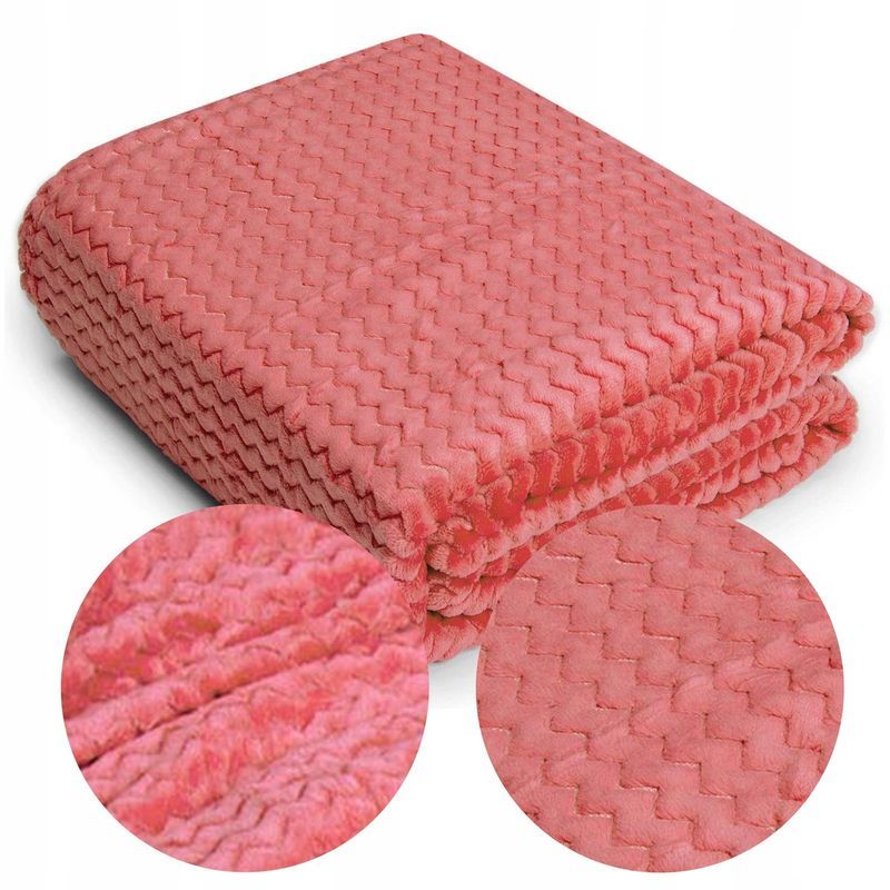 200x220 Koc Mikrofibra Wytłaczana Zygzak Pled Kapa