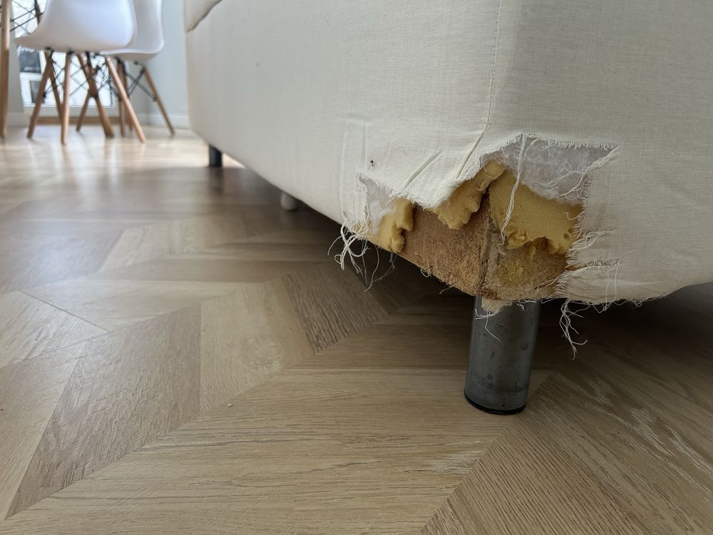 Sofa ikea Klippan bez pokrowca, używana