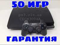 PS3 Slim 320GB Модель CECH3004A 30 игр гарантия playstation