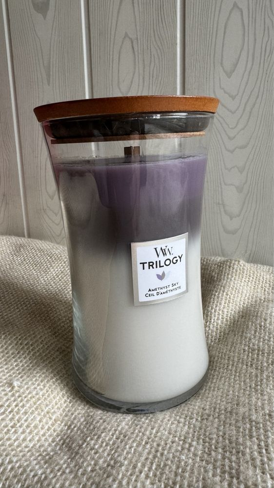 Ароматична свічка Woodwick Large Trilogy Amethyst Sky 609 г