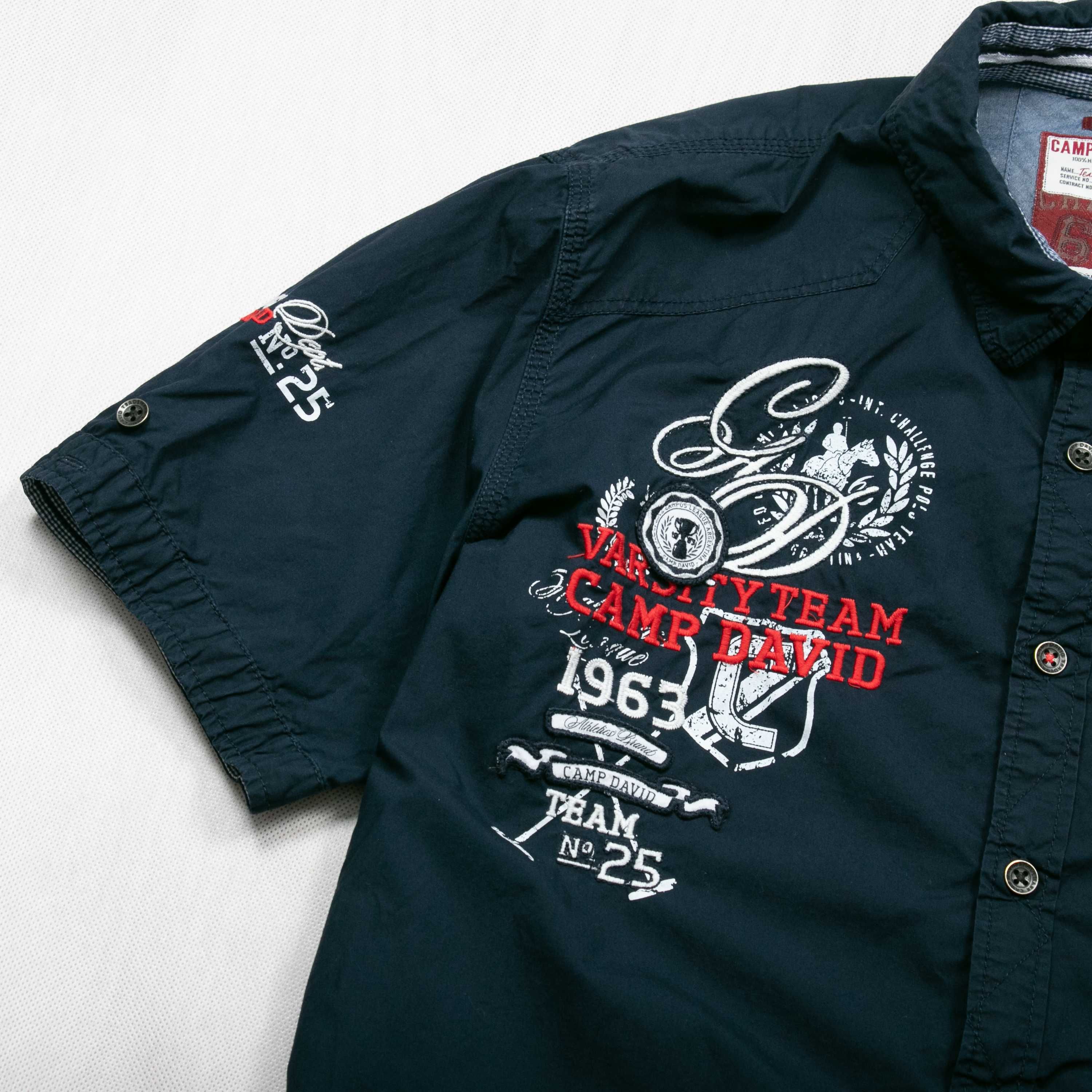 Camp David koszula z haftami  XL regular fit