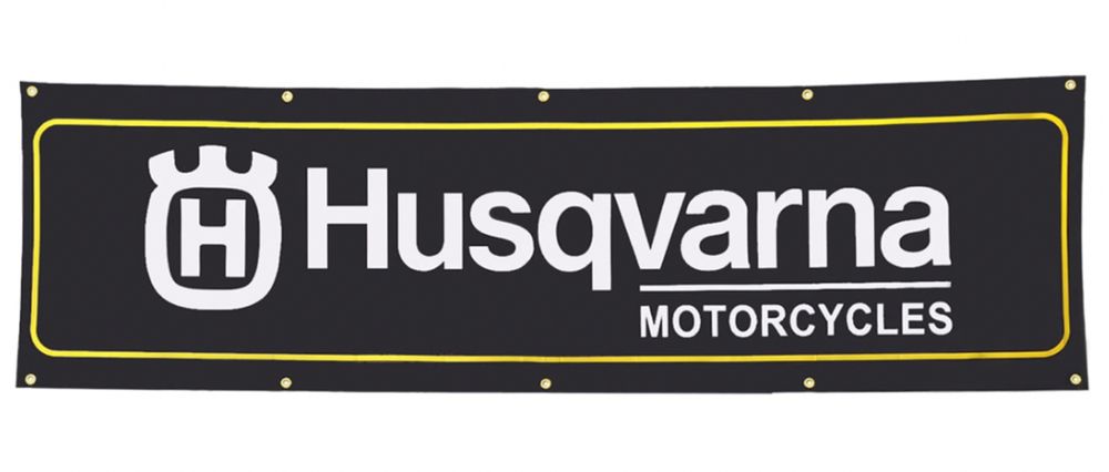 Baner plandeka Husqvarna Motorcycle 150x60cm cross enduro