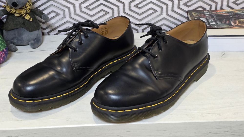 Оригінальні туфлі Dr. Martens 1461 Black Smooth