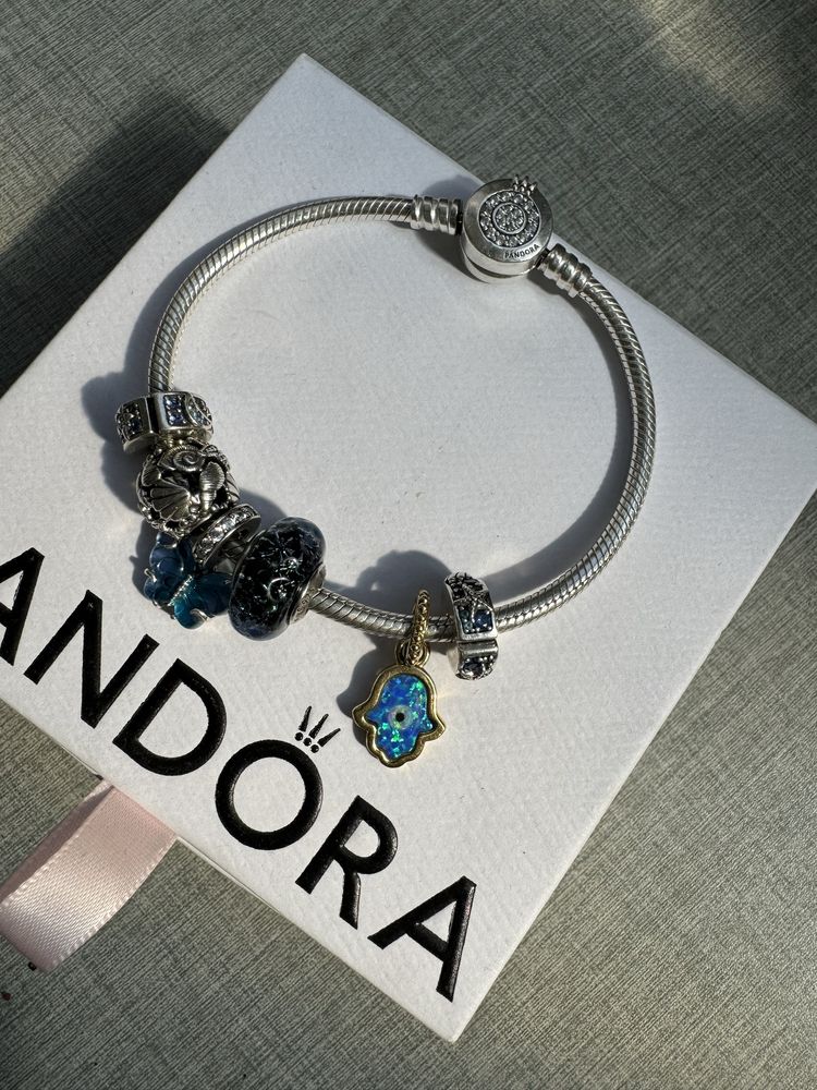 Намистина Pandora «Переливчаста Хамса» оригінал