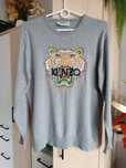 Sweter sweterek bawełniany szary Kenzo