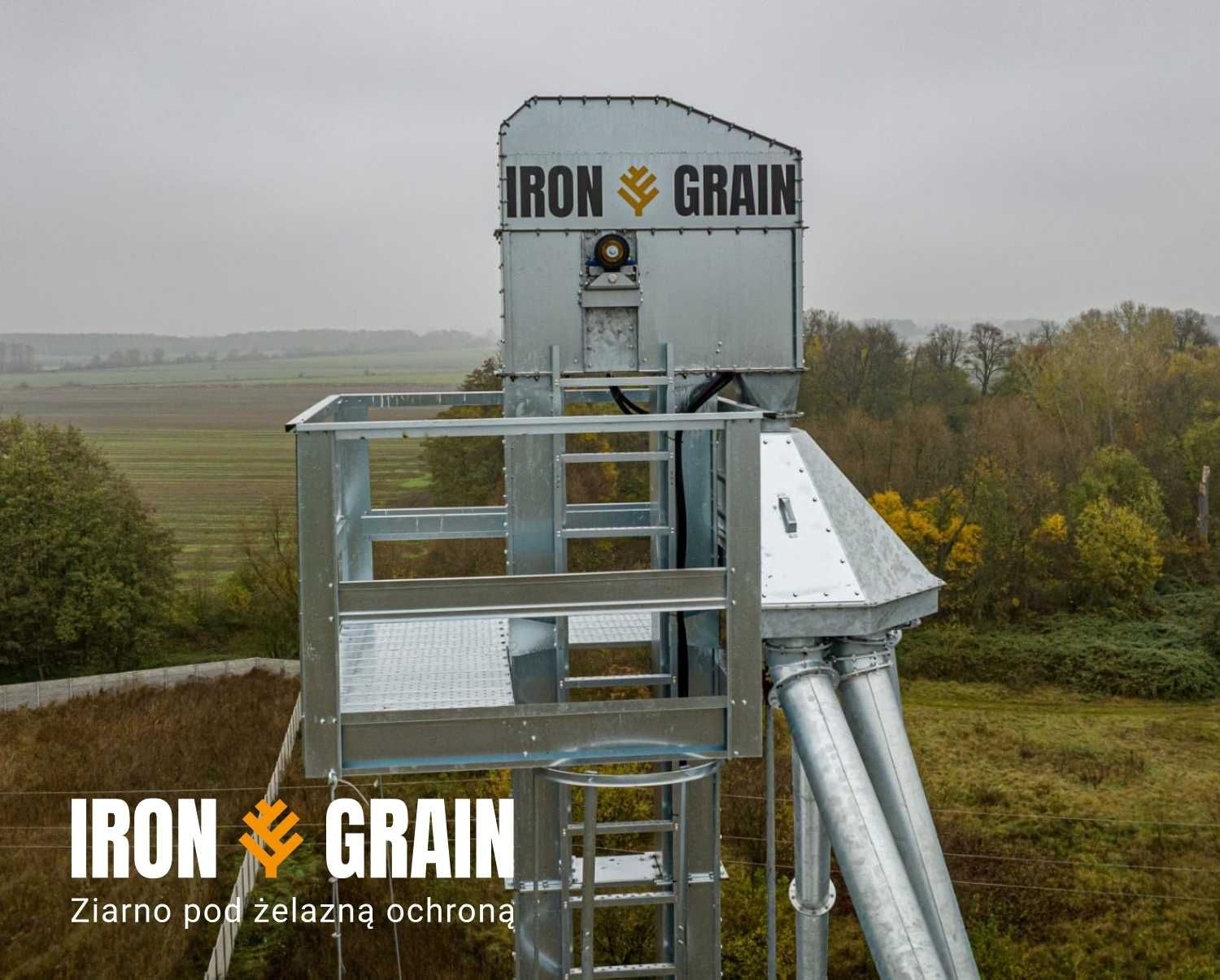 Podajnik pionowy kubełkowy 14 m do ziarna zboża IRON GRAIN podajniki