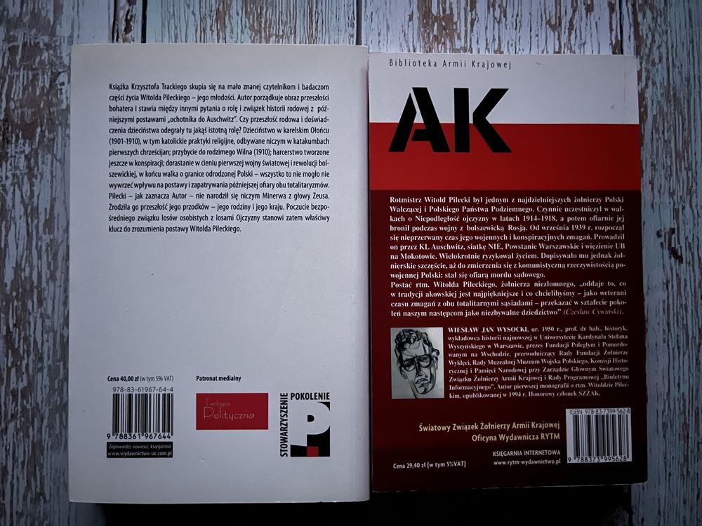 Rotmistrz Witold Pilecki Wysocki Młodość Witolda Pileckiego Tracki AK